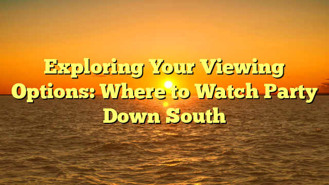 Exploring Your Viewing Options: Where to Watch Party Down South
